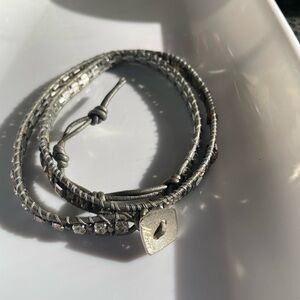 Nakamol Metallic Silver Wrap Bracelet